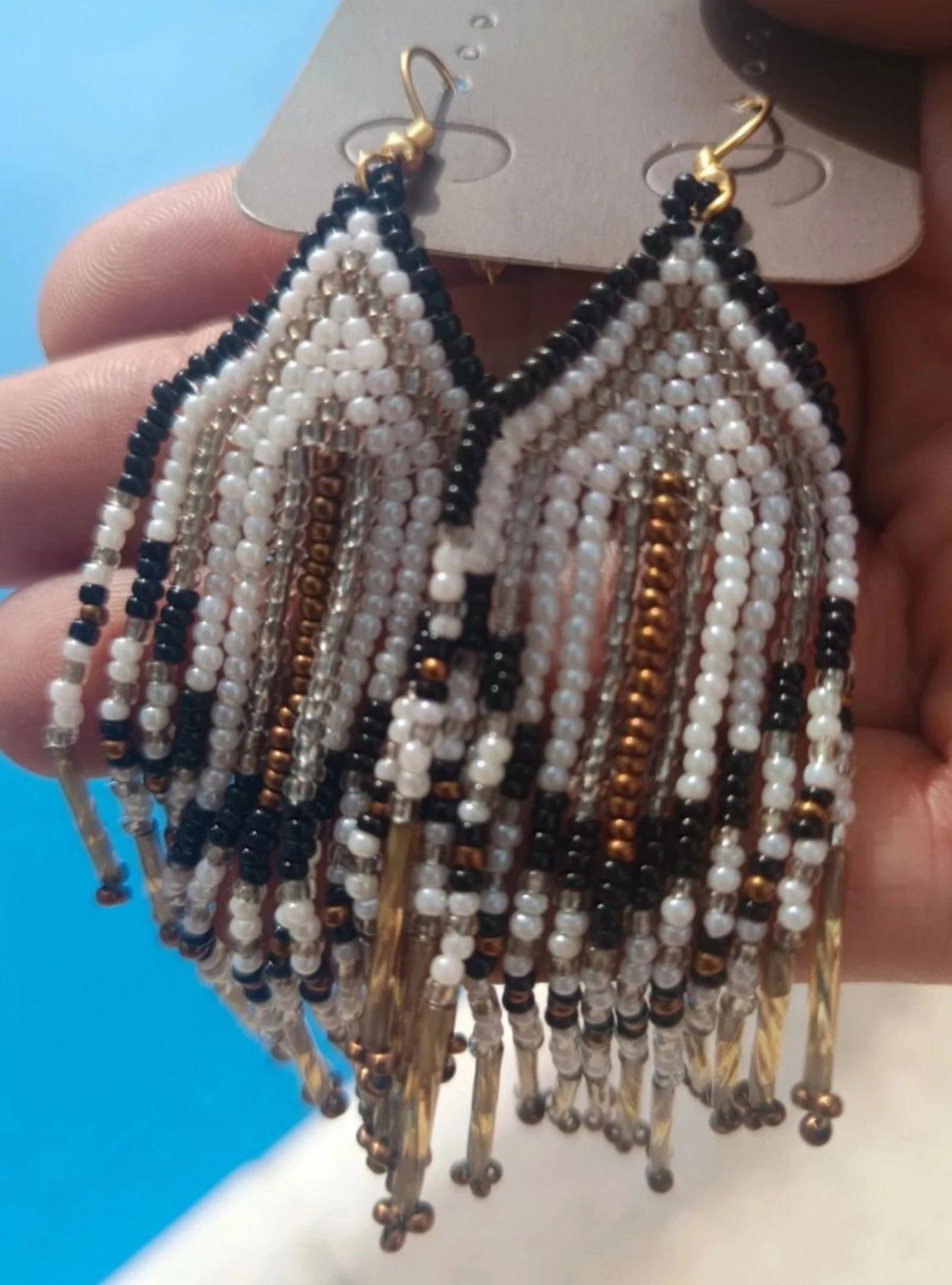 Brincos Boho. Vários cores. 10cm de comprimento. – photo 7